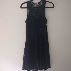 Navy lace Francesca’s dress